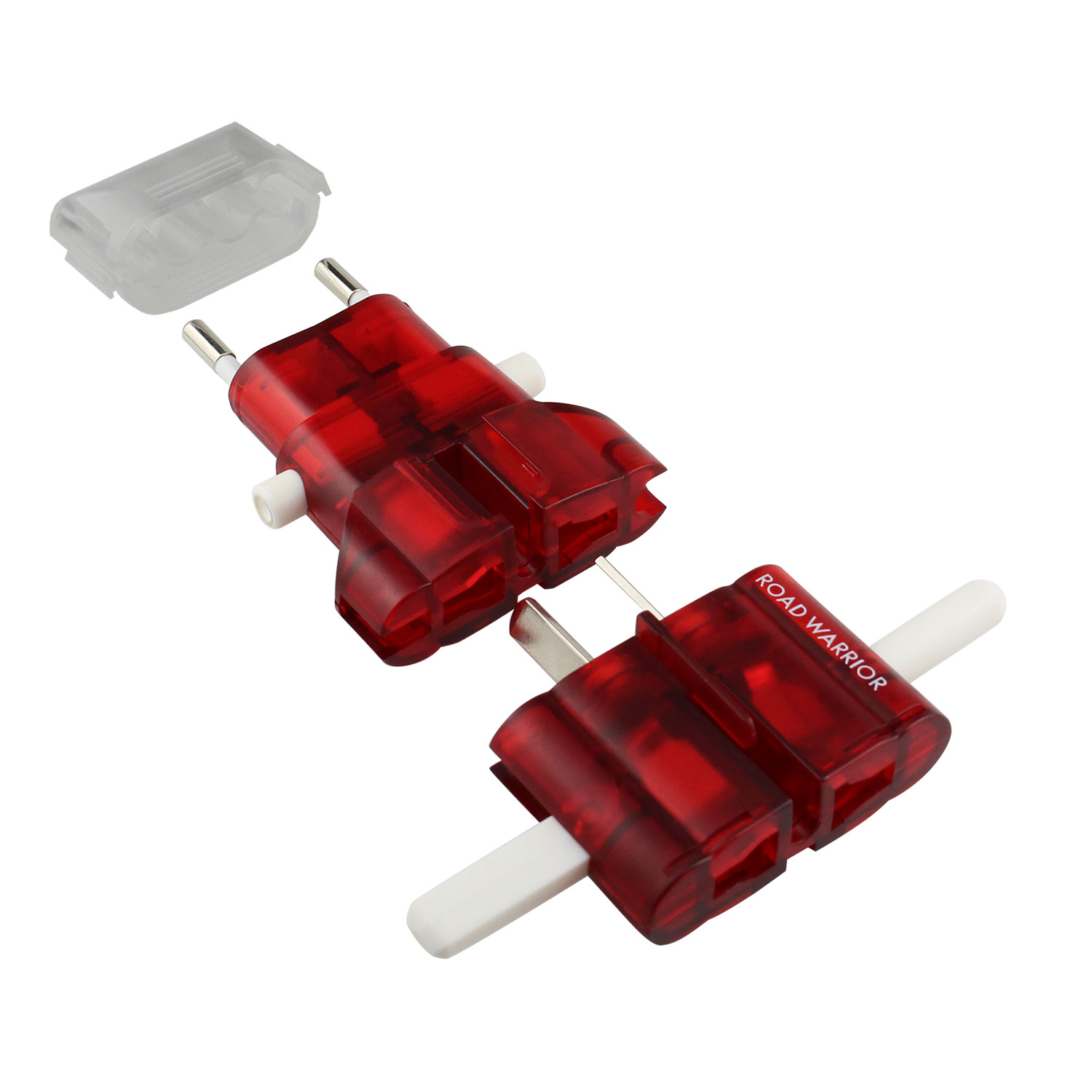ROAD WARRIOR Travel Adapter RW101CR Red